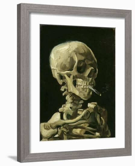 Head of a Skeleton with a Burning Cigarette, 1886-Vincent van Gogh-Framed Giclee Print