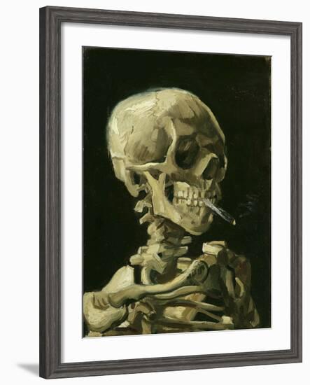 Head of a Skeleton with a Burning Cigarette, 1886-Vincent van Gogh-Framed Giclee Print