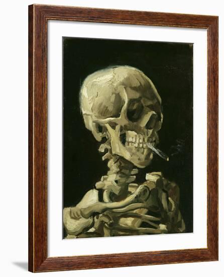 Head of a Skeleton with a Burning Cigarette, 1886-Vincent van Gogh-Framed Giclee Print