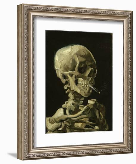 Head of a Skeleton with a Burning Cigarette, 1886-Vincent van Gogh-Framed Art Print