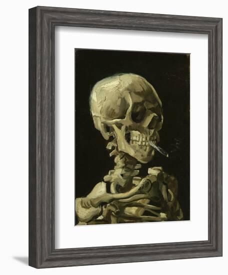Head of a Skeleton with a Burning Cigarette, 1886-Vincent van Gogh-Framed Art Print