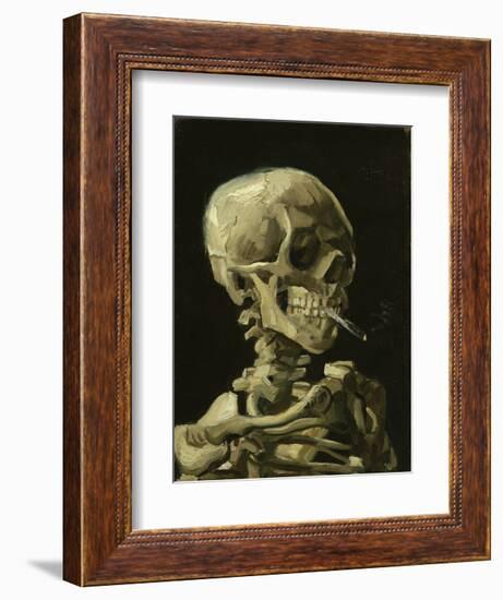 Head of a Skeleton with a Burning Cigarette, 1886-Vincent van Gogh-Framed Art Print