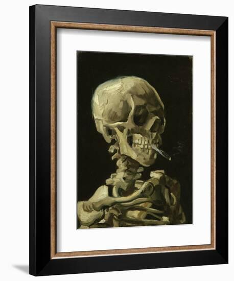 Head of a Skeleton with a Burning Cigarette, 1886-Vincent van Gogh-Framed Art Print