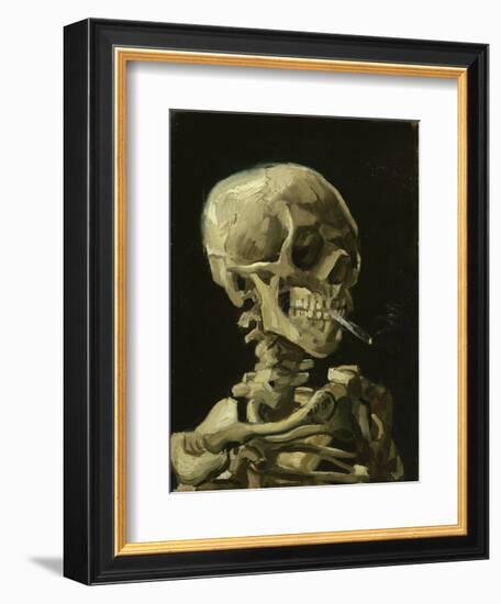 Head of a Skeleton with a Burning Cigarette, 1886-Vincent van Gogh-Framed Art Print