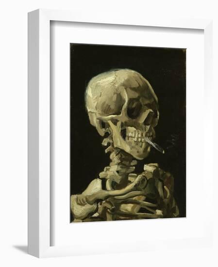 Head of a Skeleton with a Burning Cigarette, 1886-Vincent van Gogh-Framed Art Print