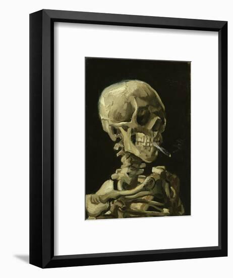 Head of a Skeleton with a Burning Cigarette, 1886-Vincent van Gogh-Framed Art Print