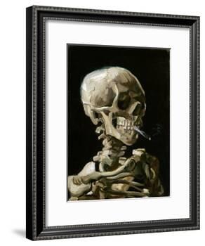 Head of a Skeleton with a Burning Cigarette-Vincent van Gogh-Framed Giclee Print