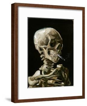Head of a Skeleton with a Burning Cigarette-Vincent van Gogh-Framed Giclee Print