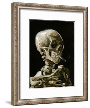 Head of a Skeleton with a Burning Cigarette-Vincent van Gogh-Framed Giclee Print