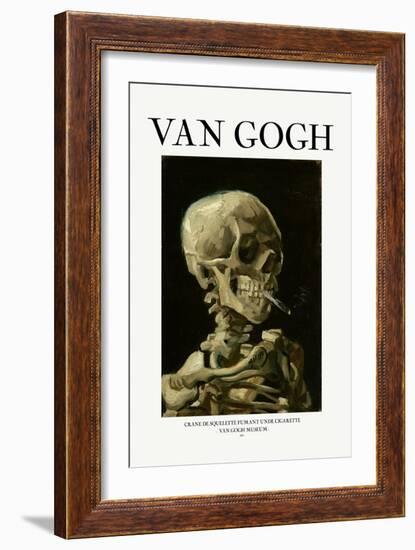 Head of a Skeleton with a Burning Cigarette-Vincent van Gogh-Framed Giclee Print