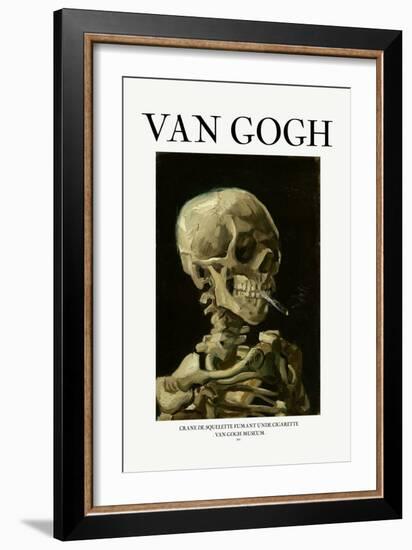 Head of a Skeleton with a Burning Cigarette-Vincent van Gogh-Framed Giclee Print