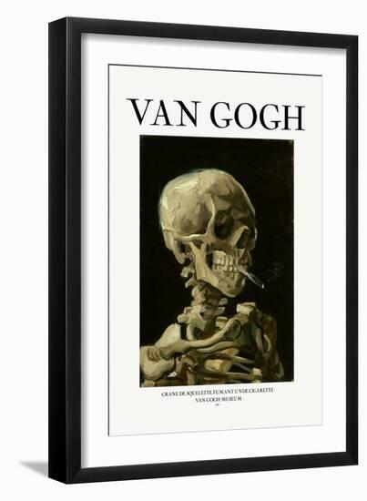 Head of a Skeleton with a Burning Cigarette-Vincent van Gogh-Framed Giclee Print