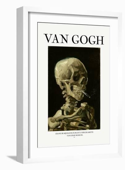 Head of a Skeleton with a Burning Cigarette-Vincent van Gogh-Framed Giclee Print