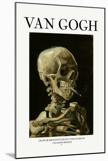 Head of a Skeleton with a Burning Cigarette-Vincent van Gogh-Mounted Giclee Print
