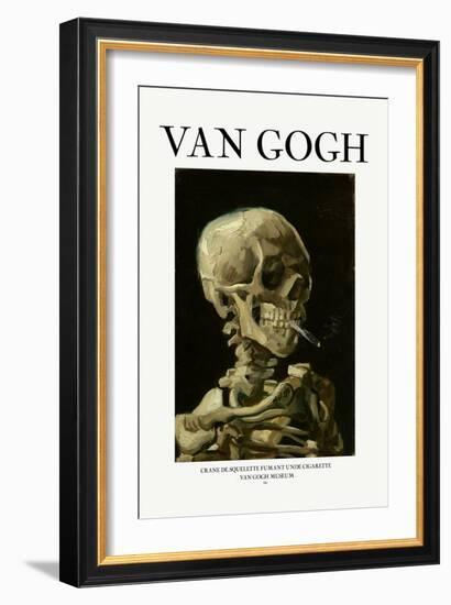 Head of a Skeleton with a Burning Cigarette-Vincent van Gogh-Framed Giclee Print