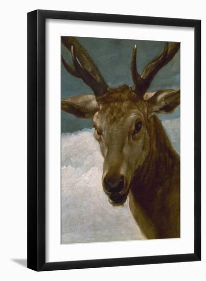 Head of a Stag, 1634, Spanish Baroque-Diego Velazquez-Framed Giclee Print