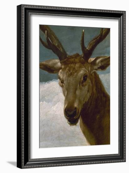 Head of a Stag, 1634, Spanish Baroque-Diego Velazquez-Framed Giclee Print