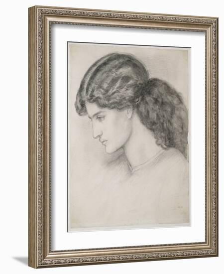 Head of a Woman, 1861-Dante Gabriel Rossetti-Framed Giclee Print