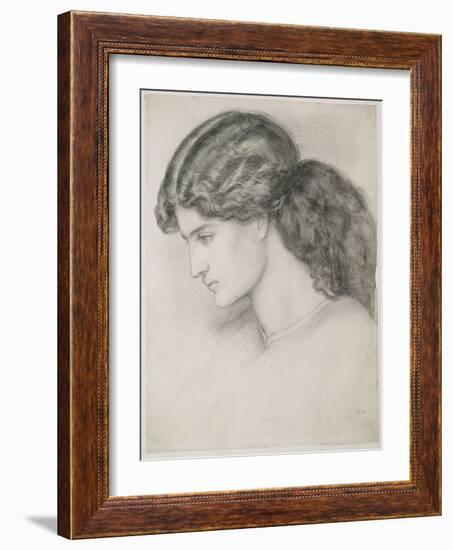 Head of a Woman, 1861-Dante Gabriel Rossetti-Framed Giclee Print