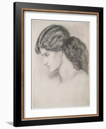 Head of a Woman, 1861-Dante Gabriel Rossetti-Framed Giclee Print