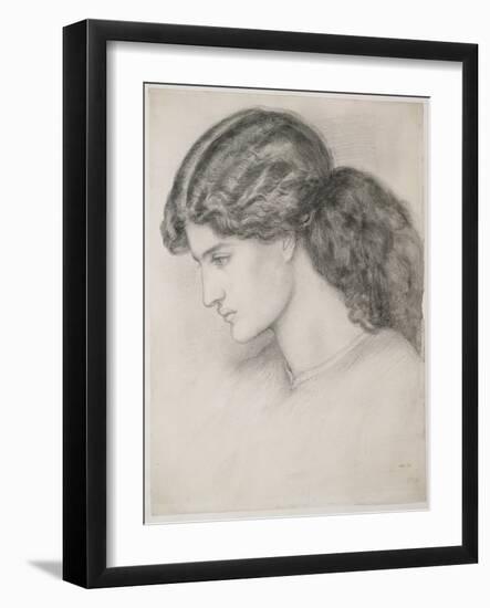 Head of a Woman, 1861-Dante Gabriel Rossetti-Framed Giclee Print