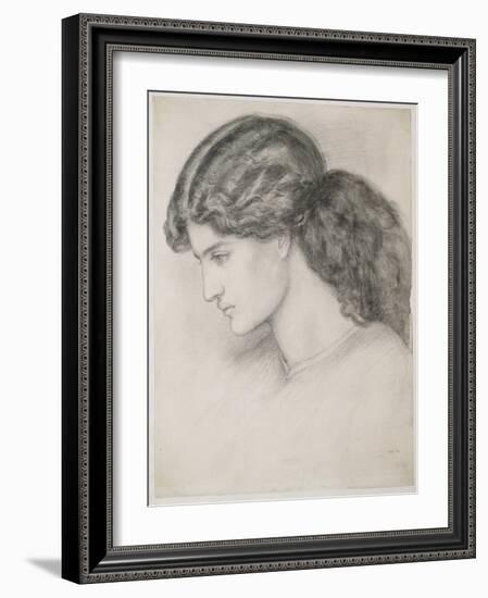 Head of a Woman, 1861-Dante Gabriel Rossetti-Framed Giclee Print