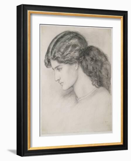 Head of a Woman, 1861-Dante Gabriel Rossetti-Framed Giclee Print