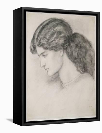 Head of a Woman, 1861-Dante Gabriel Rossetti-Framed Premier Image Canvas