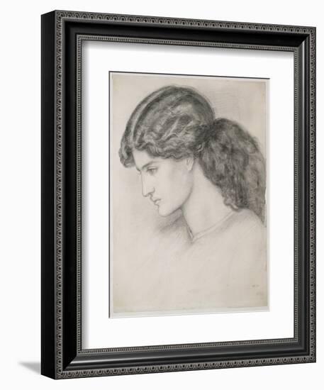 Head of a Woman, 1861-Dante Gabriel Rossetti-Framed Giclee Print