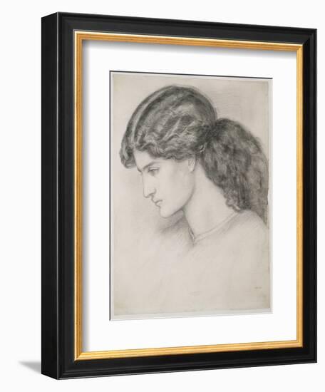 Head of a Woman, 1861-Dante Gabriel Rossetti-Framed Giclee Print