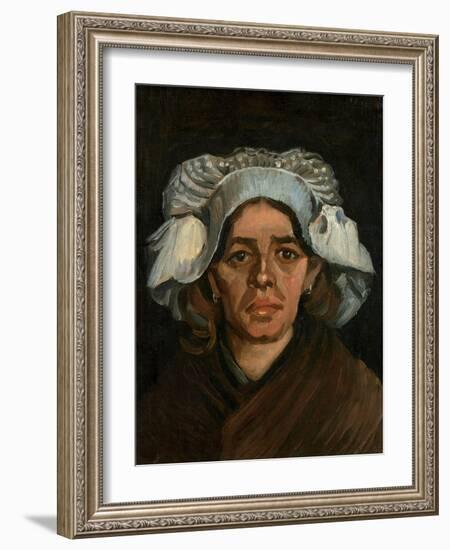 Head of a Woman, 1885-Vincent van Gogh-Framed Giclee Print