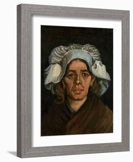 Head of a Woman, 1885-Vincent van Gogh-Framed Giclee Print