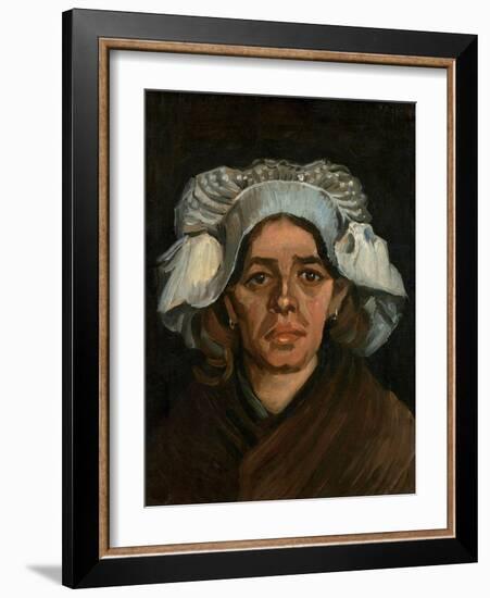 Head of a Woman, 1885-Vincent van Gogh-Framed Giclee Print