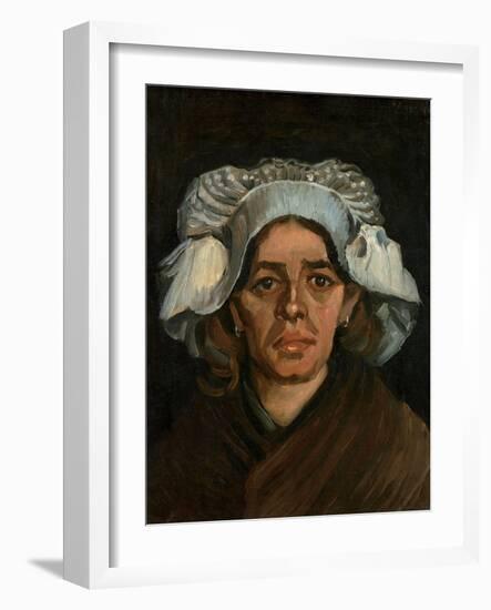 Head of a Woman, 1885-Vincent van Gogh-Framed Giclee Print