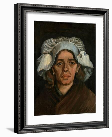 Head of a Woman, 1885-Vincent van Gogh-Framed Giclee Print