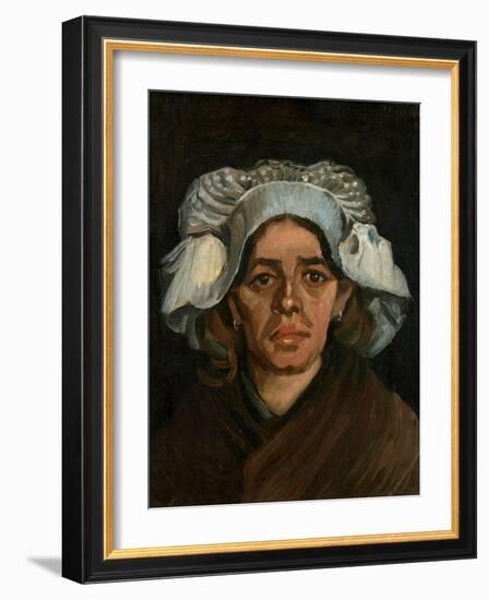 Head of a Woman, 1885-Vincent van Gogh-Framed Giclee Print