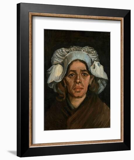 Head of a Woman, 1885-Vincent van Gogh-Framed Giclee Print