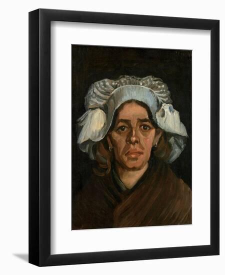 Head of a Woman, 1885-Vincent van Gogh-Framed Giclee Print