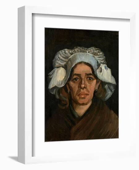 Head of a Woman, 1885-Vincent van Gogh-Framed Giclee Print