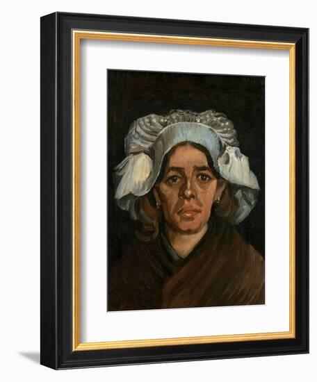 Head of a Woman, 1885-Vincent van Gogh-Framed Giclee Print