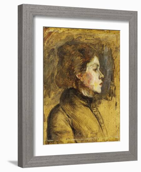 Head of a Woman, 1899-Henri de Toulouse-Lautrec-Framed Giclee Print