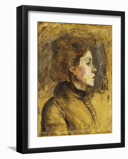 Head of a Woman, 1899-Henri de Toulouse-Lautrec-Framed Giclee Print