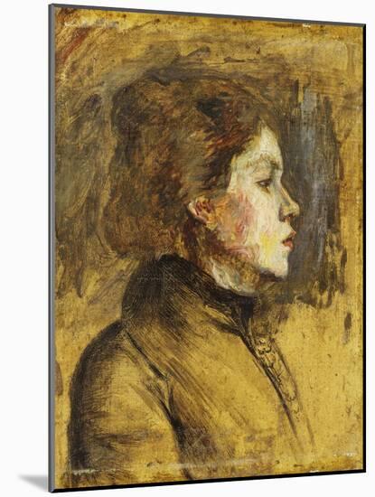 Head of a Woman, 1899-Henri de Toulouse-Lautrec-Mounted Giclee Print