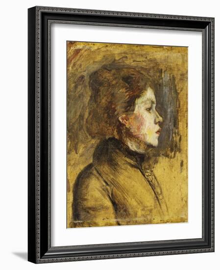 Head of a Woman, 1899-Henri de Toulouse-Lautrec-Framed Giclee Print