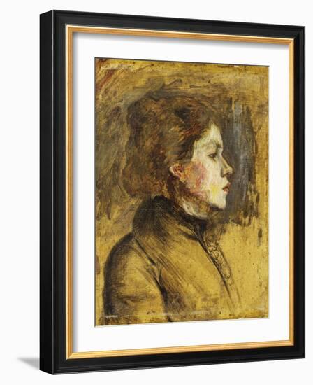 Head of a Woman, 1899-Henri de Toulouse-Lautrec-Framed Giclee Print