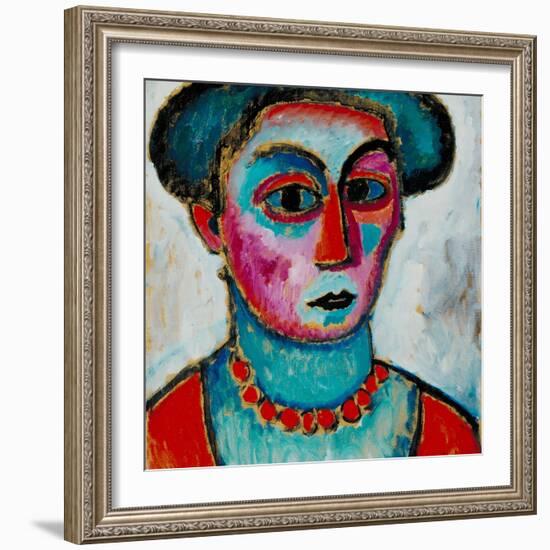 Head of a Woman, c.1912-Alexej Von Jawlensky-Framed Giclee Print