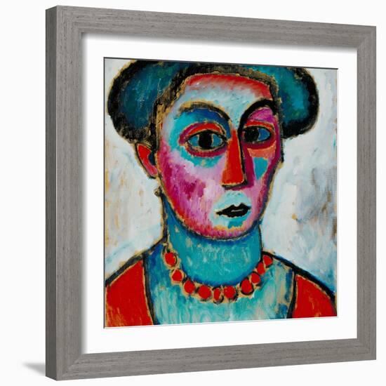 Head of a Woman, c.1912-Alexej Von Jawlensky-Framed Giclee Print