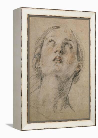 Head of a Woman Looking Up-Guido Reni-Framed Premier Image Canvas