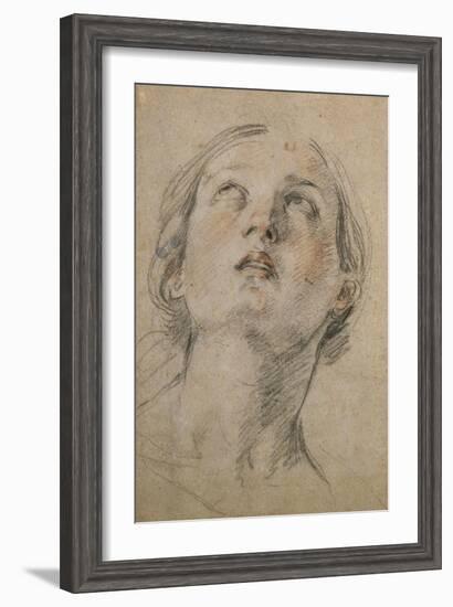 Head of a Woman Looking Up-Guido Reni-Framed Giclee Print