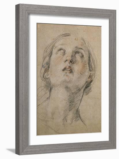 Head of a Woman Looking Up-Guido Reni-Framed Giclee Print